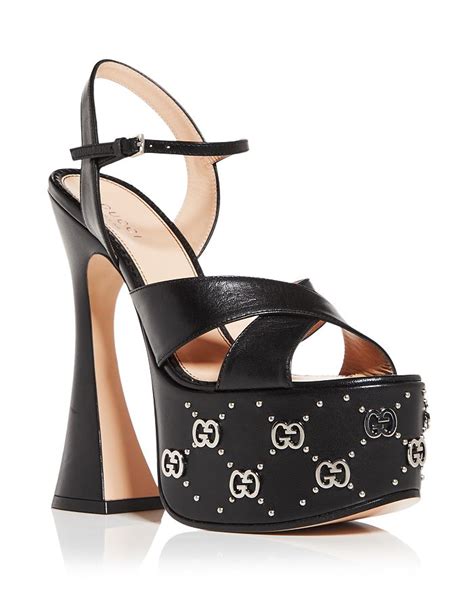 gucci high heel sandals|high heel gucci sandals women.